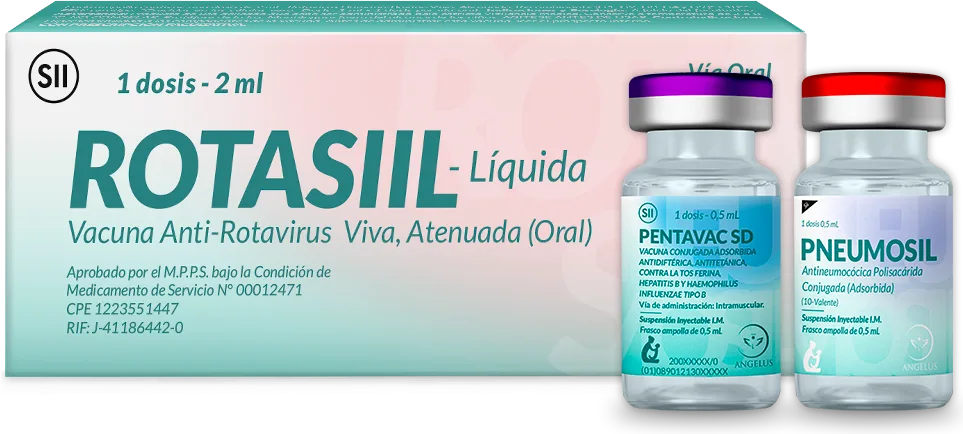 Vacunas Rotasiil, Pentavac SD y Pneumosil